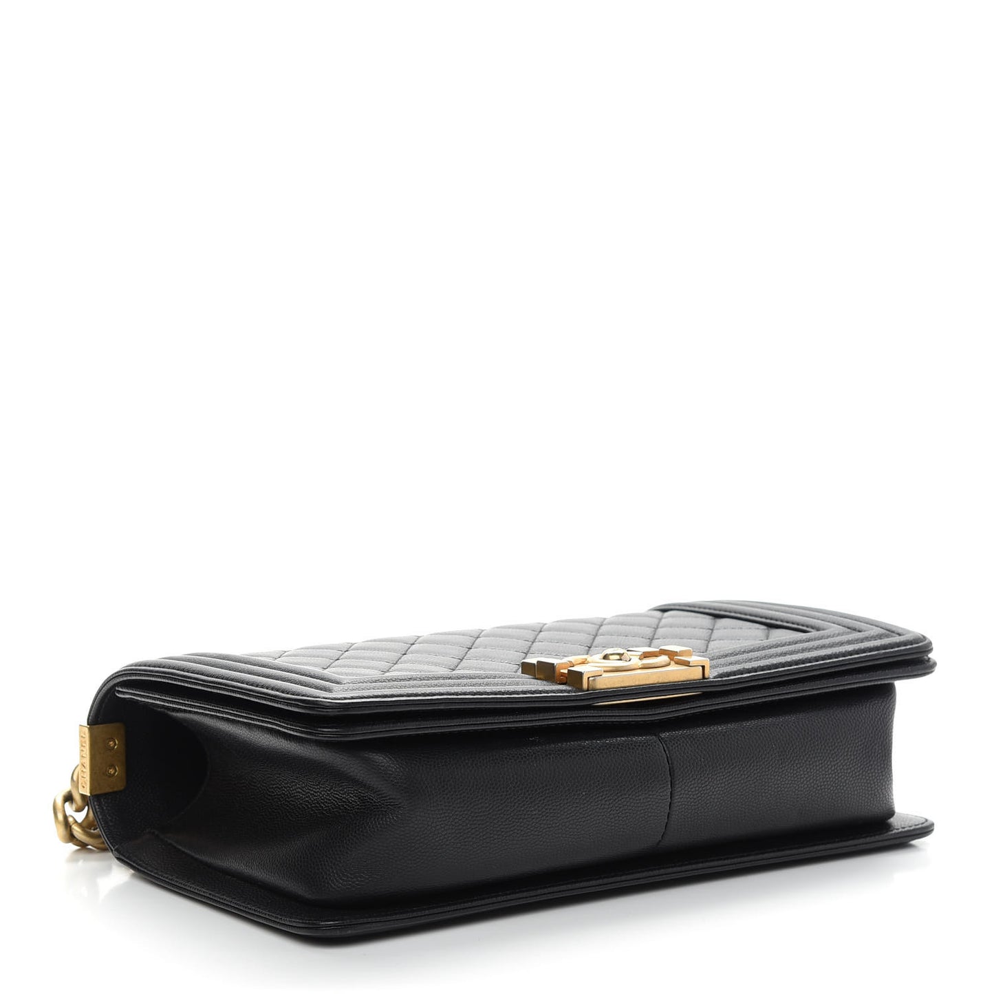 Caviar Quilted Medium Boy Flap Black