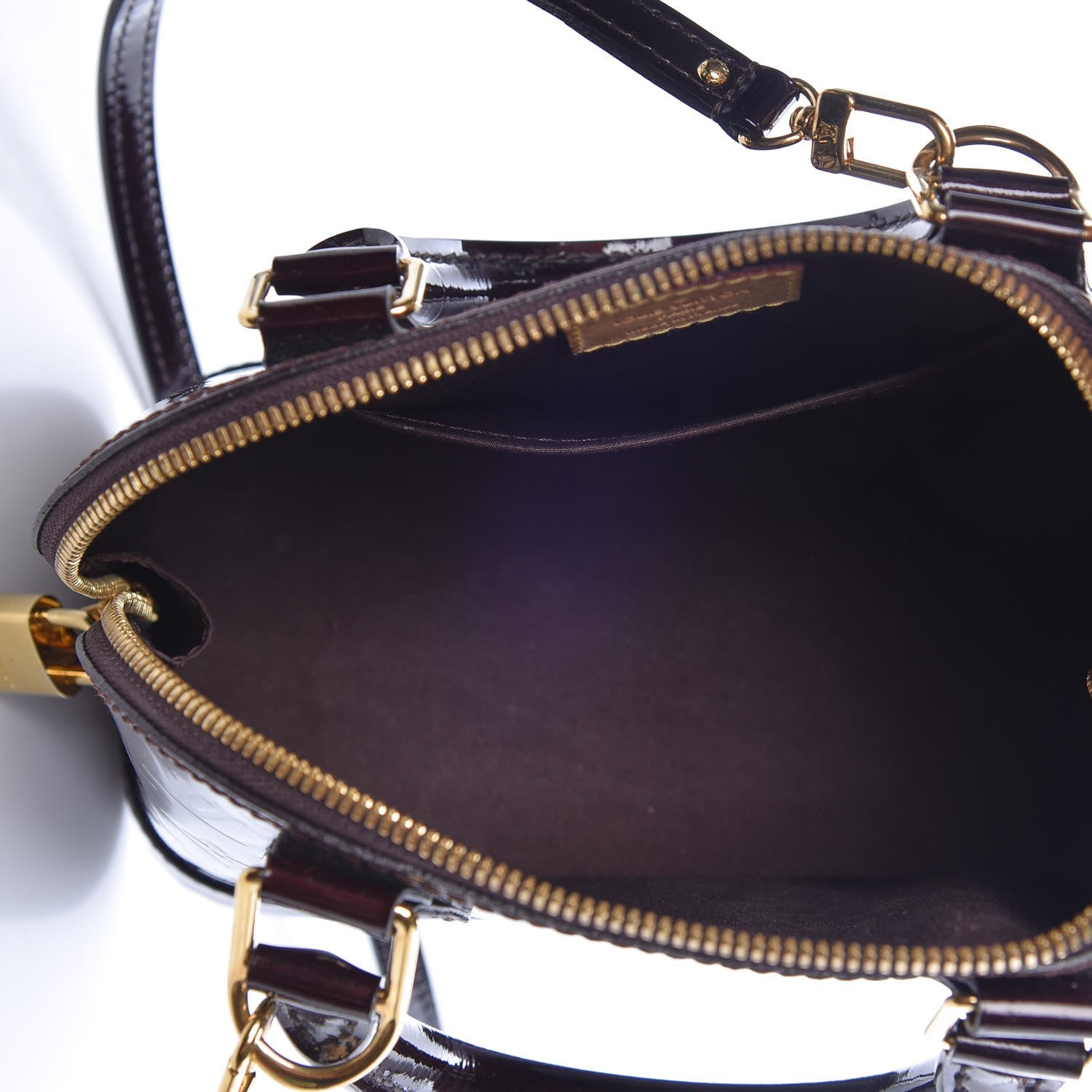 Louis Vuitton Vernis Alma BB Amarante 6 of 9
