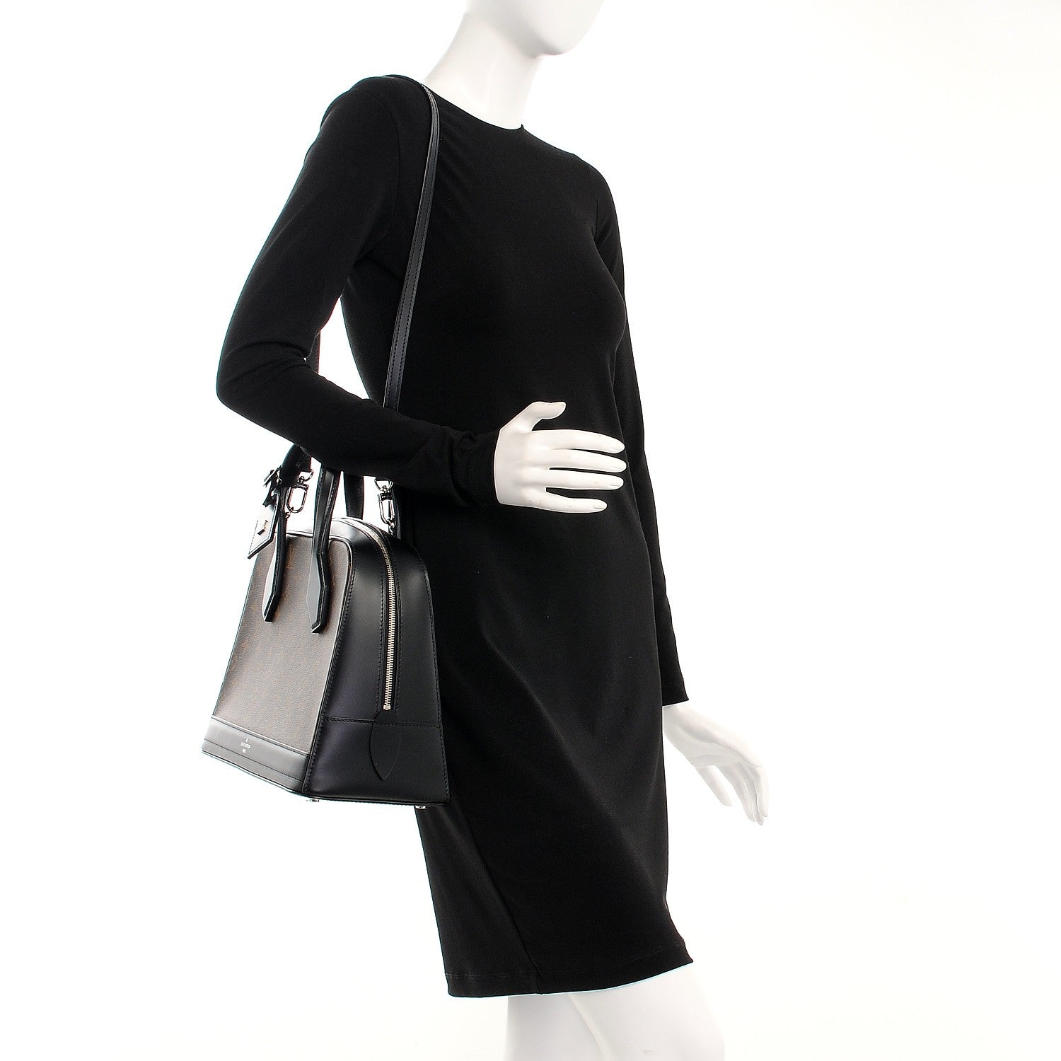 Louis Vuitton Monogram Dora MM Black 2 of 11
