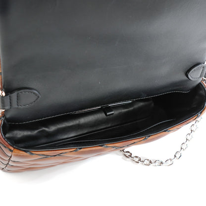 Louis Vuitton LOUIS VUITTON Lambskin Malletage GO-14 MM Brown 5 of 7