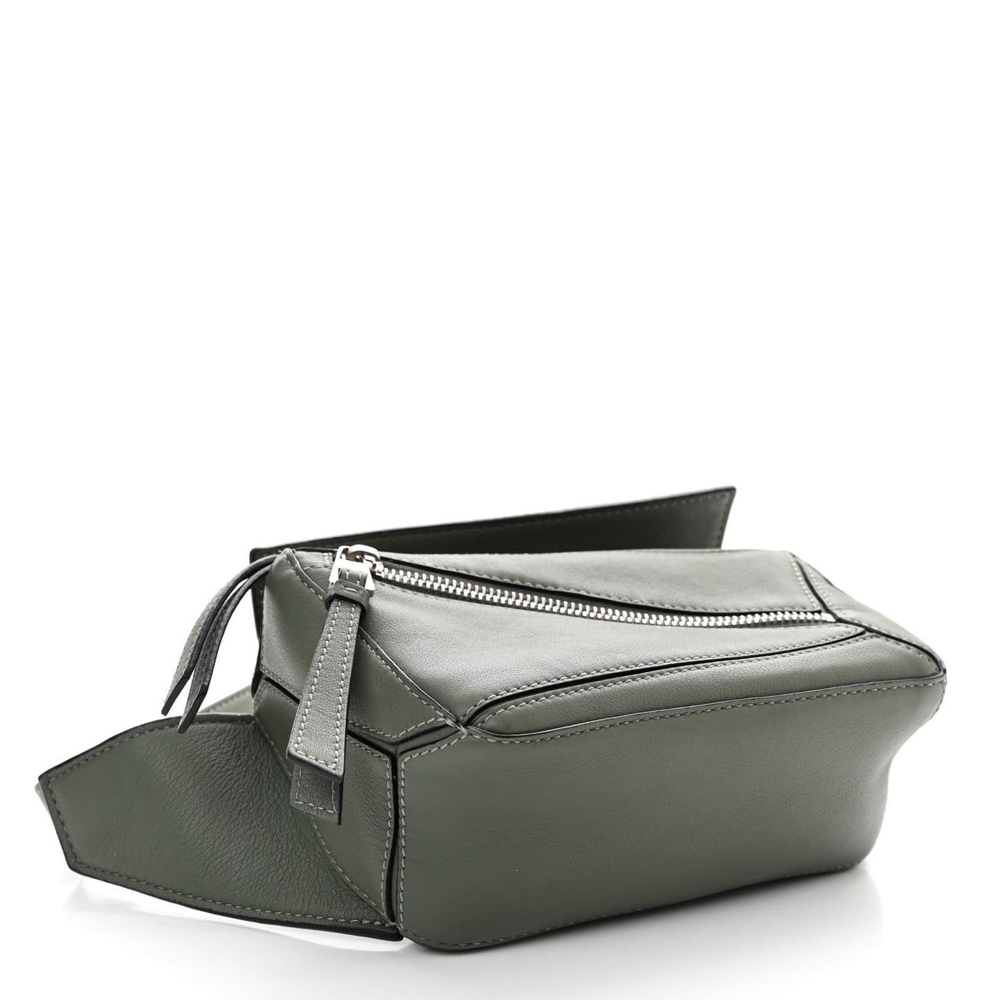 Calfskin Mini Puzzle Bumbag Dark Sage