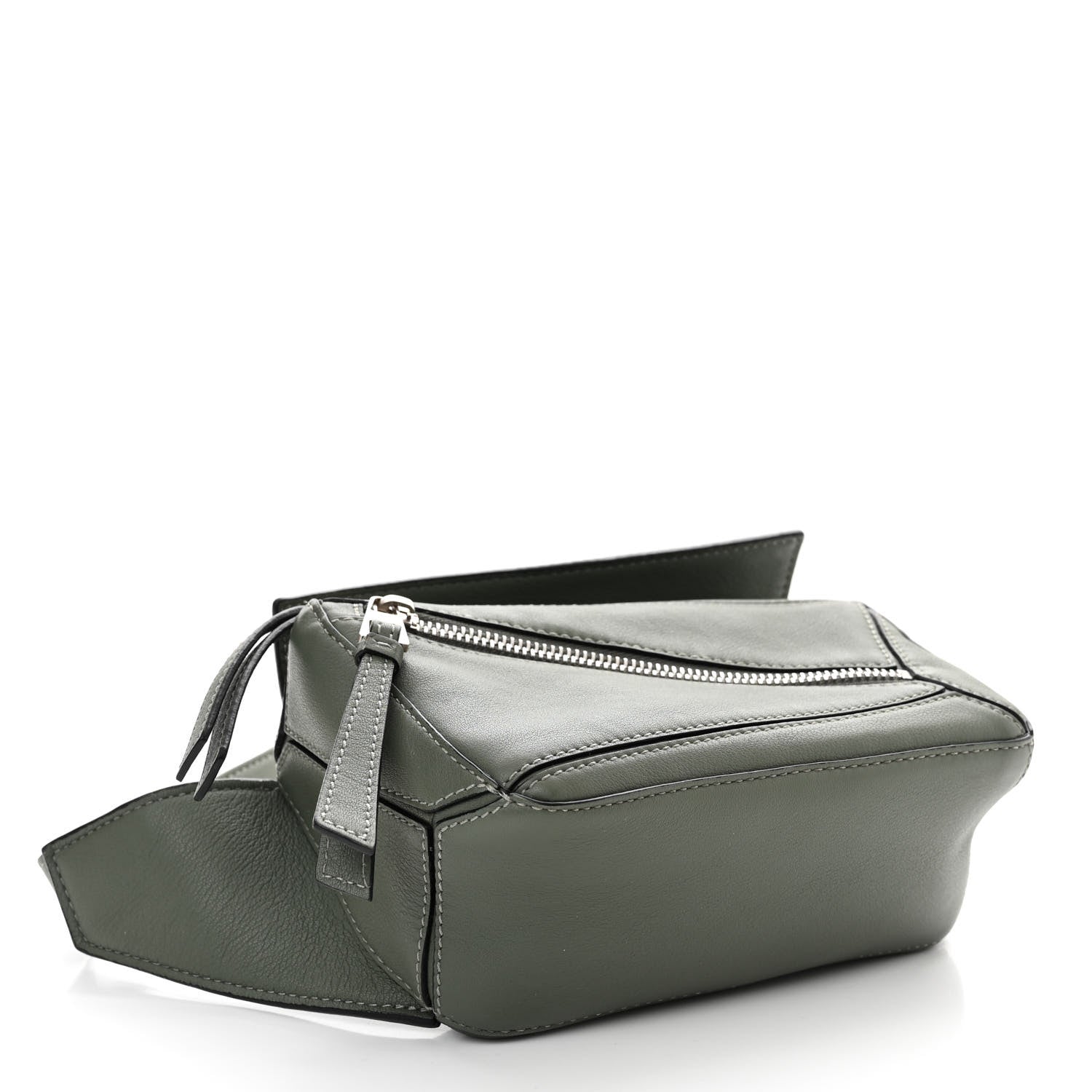Loewe Calfskin Mini Puzzle Bumbag Dark Sage 4 of 13
