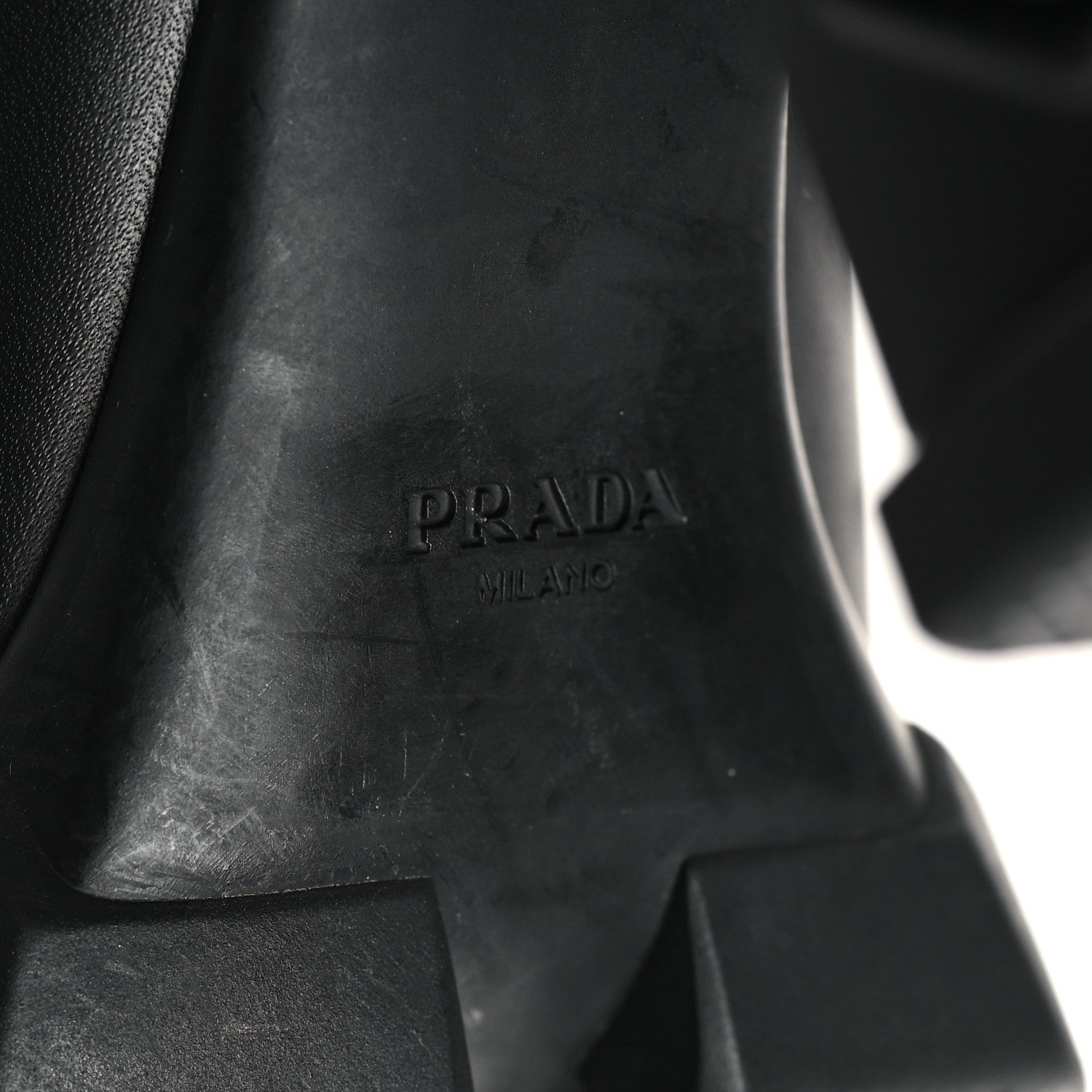 Prada Vitello Montana Neoprene Lace Up Chelsea 110mm Ankle Boots 40 Black 7 of 8