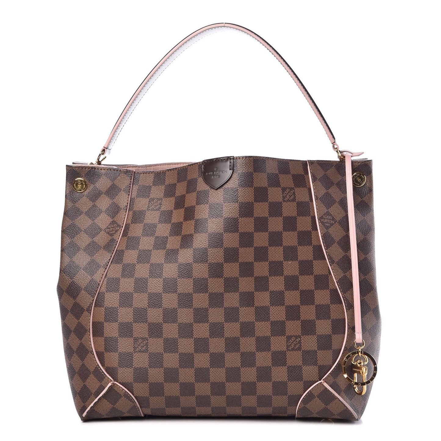Damier Ebene Caissa Hobo Rose Ballerine