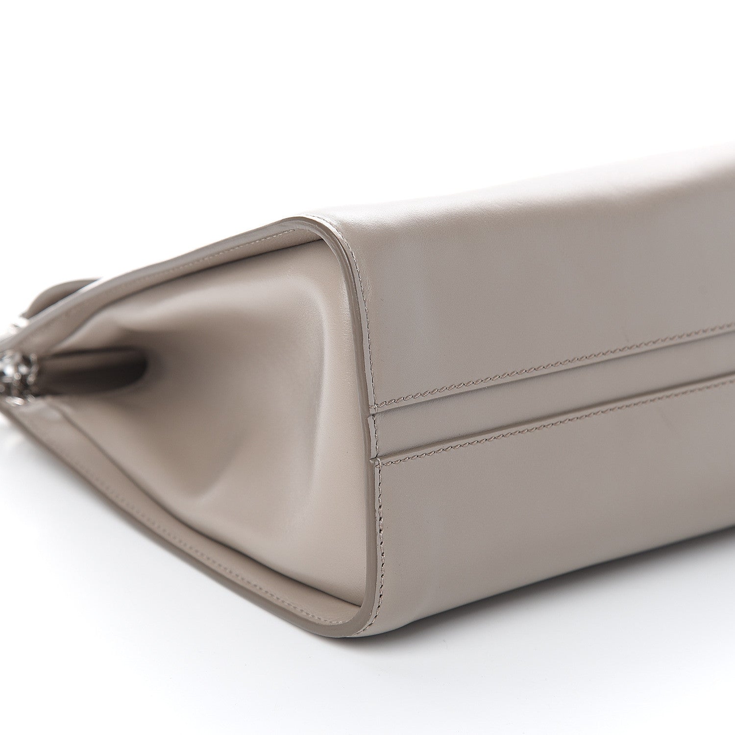 Chloe Shiny Calfskin Medium Annie Shoulder Bag Motty Grey 7 of 8