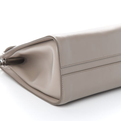 Chloe Shiny Calfskin Medium Annie Shoulder Bag Motty Grey 7 of 8