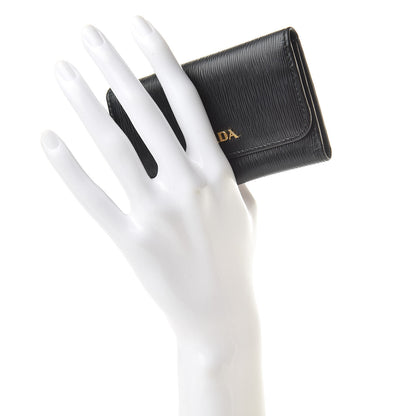 Prada Vitello Move 6 Key Holder Black Lacca 2 of 9