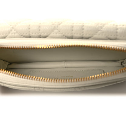 Christian Dior Supple Calfskin Cannage Caro Pouch with Chain Latte 5 of 11