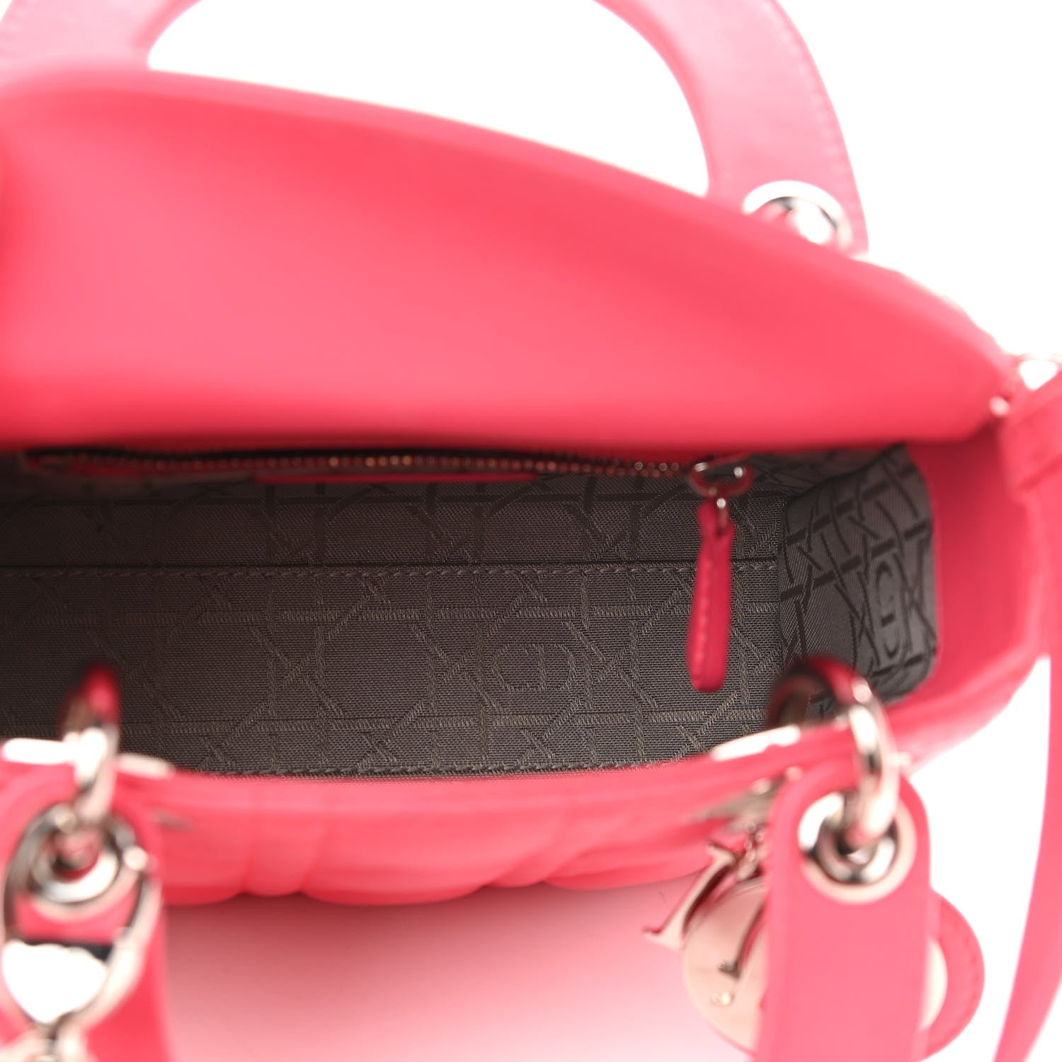 Christian Dior Lambskin Cannage Mini Lady Dior Pink 4 of 13