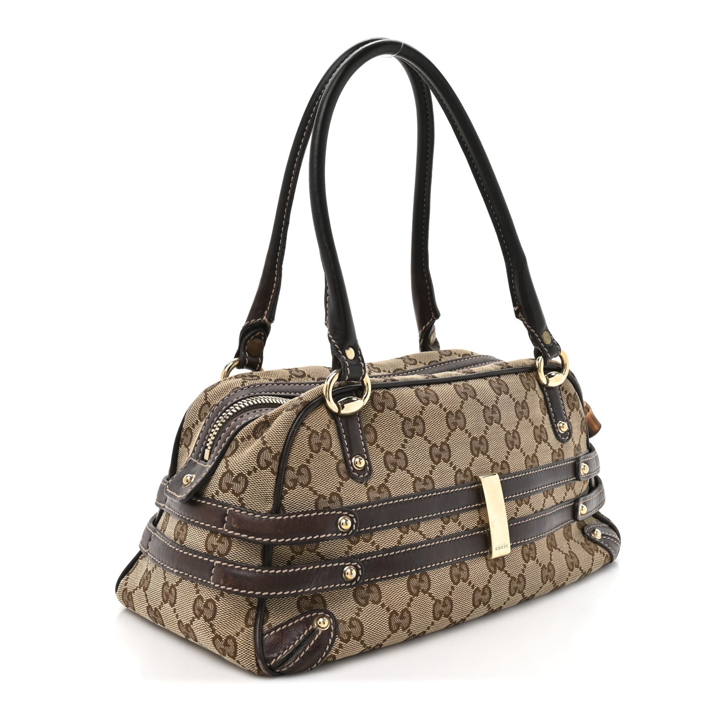 Monogram Medium Wave Boston Dark Brown