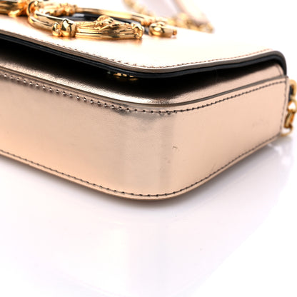 Dolce & Gabbana Metallic Nappa Mini DG Girls Shoulder Bag Pink 8 of 10