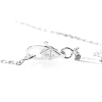 Van Cleef & Arpels 18K White Gold Diamond Sweet Alhambra Bracelet 4 of 9