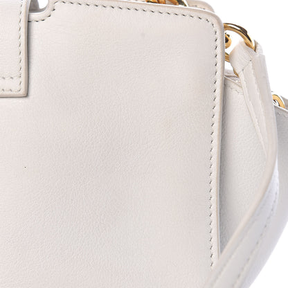 Saint Laurent Calfskin Monogram Toy Cabas White 11 of 11