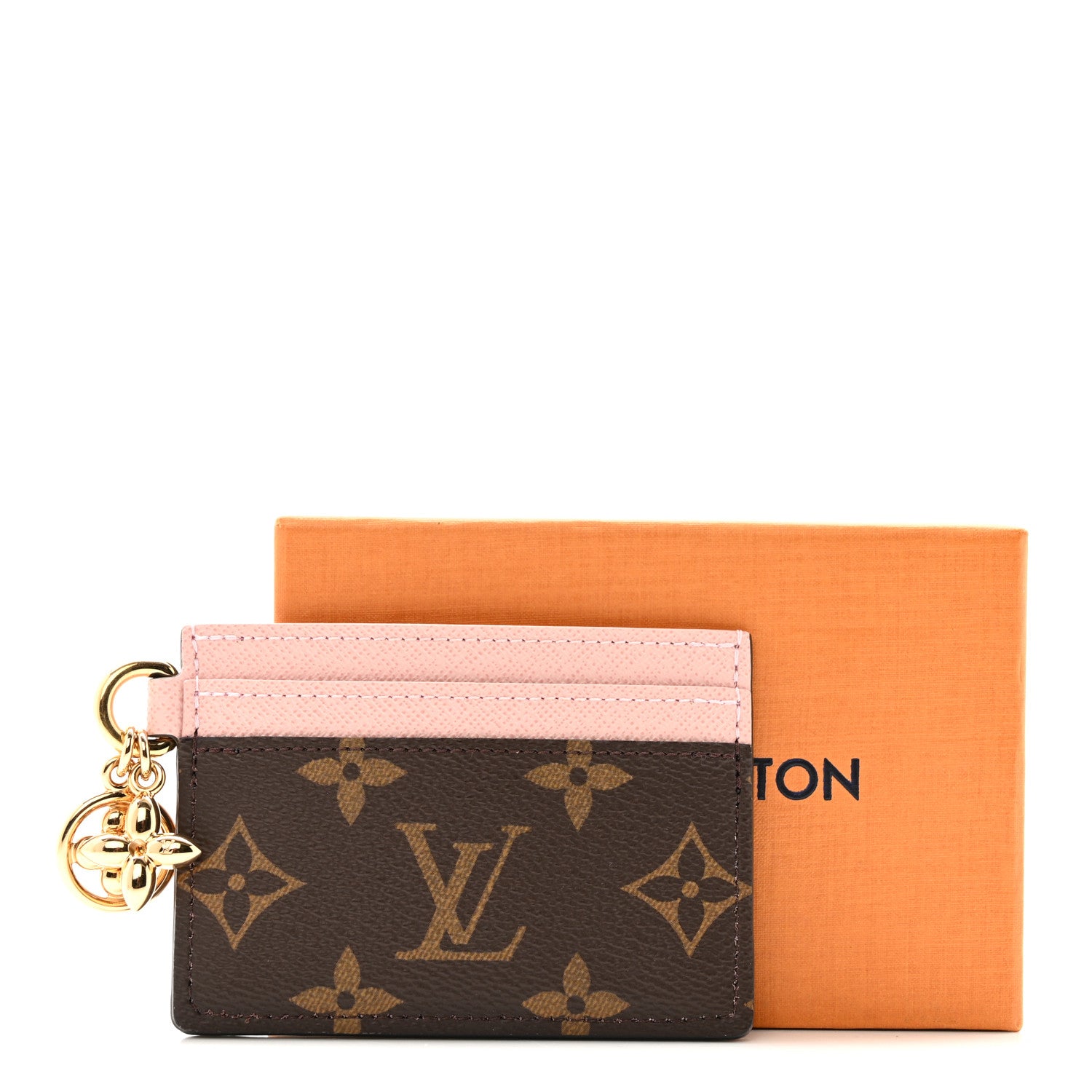 Louis Vuitton Monogram LV Charms Card Holder Rose Ballerine 9 of 9