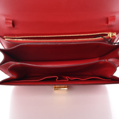 Celine Goatskin Medium Classic Box Flap Bag Carmin 5 of 9