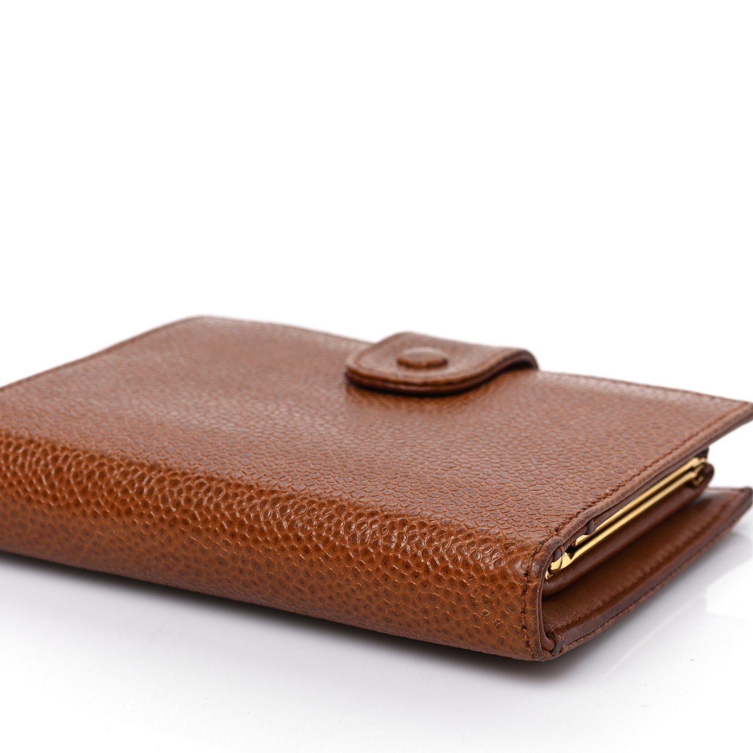 Chanel Caviar Timeless CC Compact French Wallet Brown 8 of 9