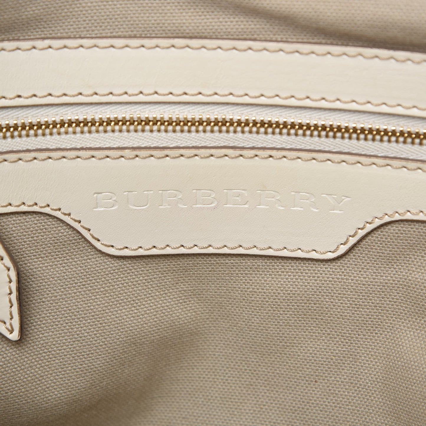 House Check Small Canterbury Tote White