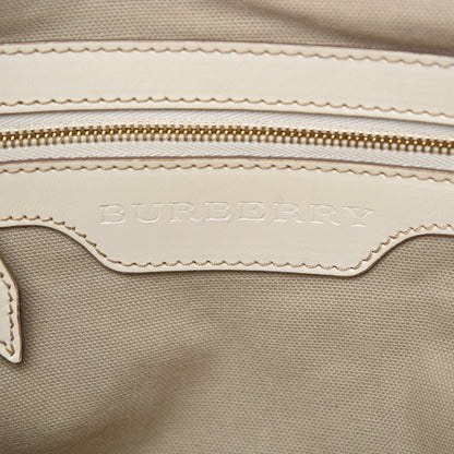 Burberry House Check Small Canterbury Tote White 6 of 14