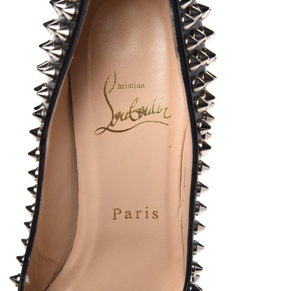 Christian Louboutin Nappa Pigalle Plato Spikes 120 Pumps 34.5 Black 10 of 13