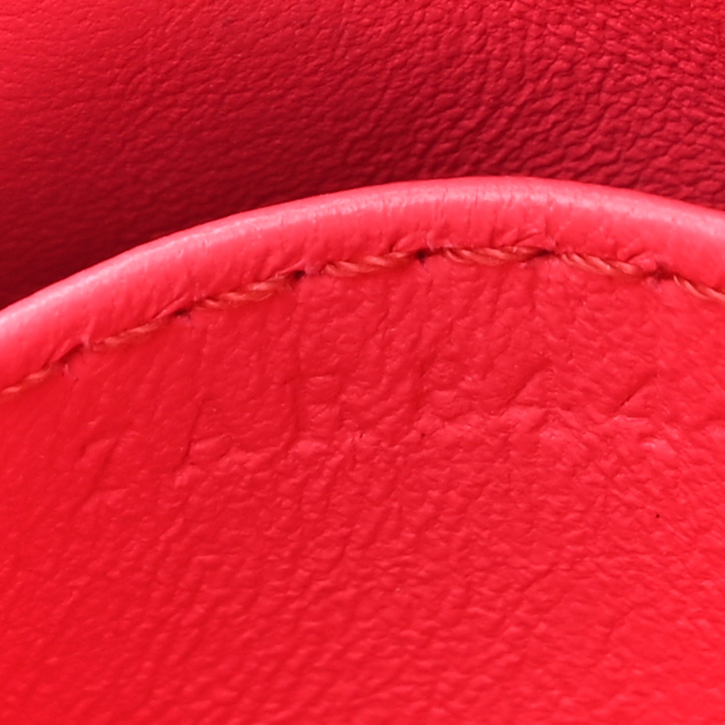 Nappa Matisse FF Embossed Nano Baguette Charm Lampone