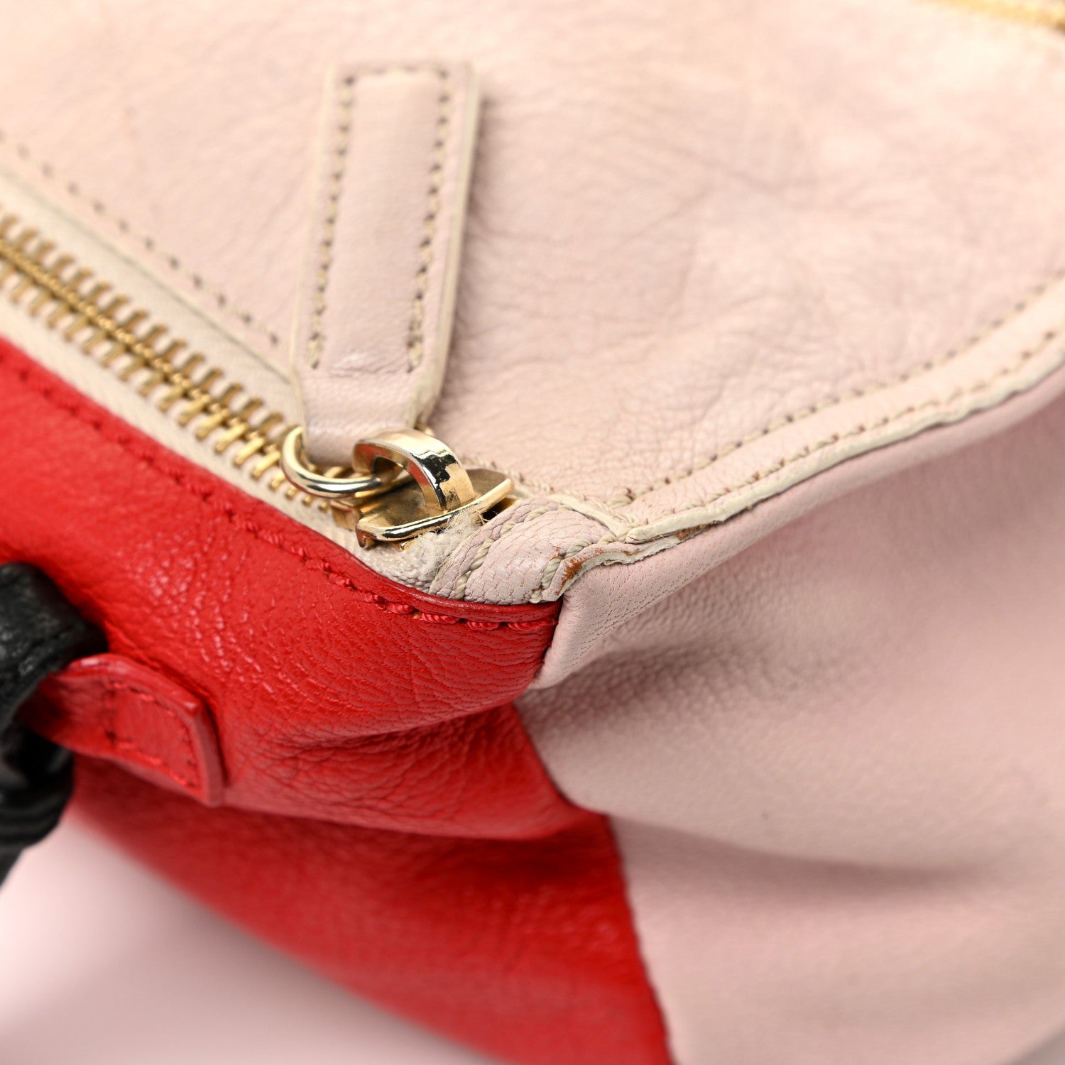 Givenchy Sugar Goatskin Tri-color Mini Pandora Red Pink Blue 10 of 17