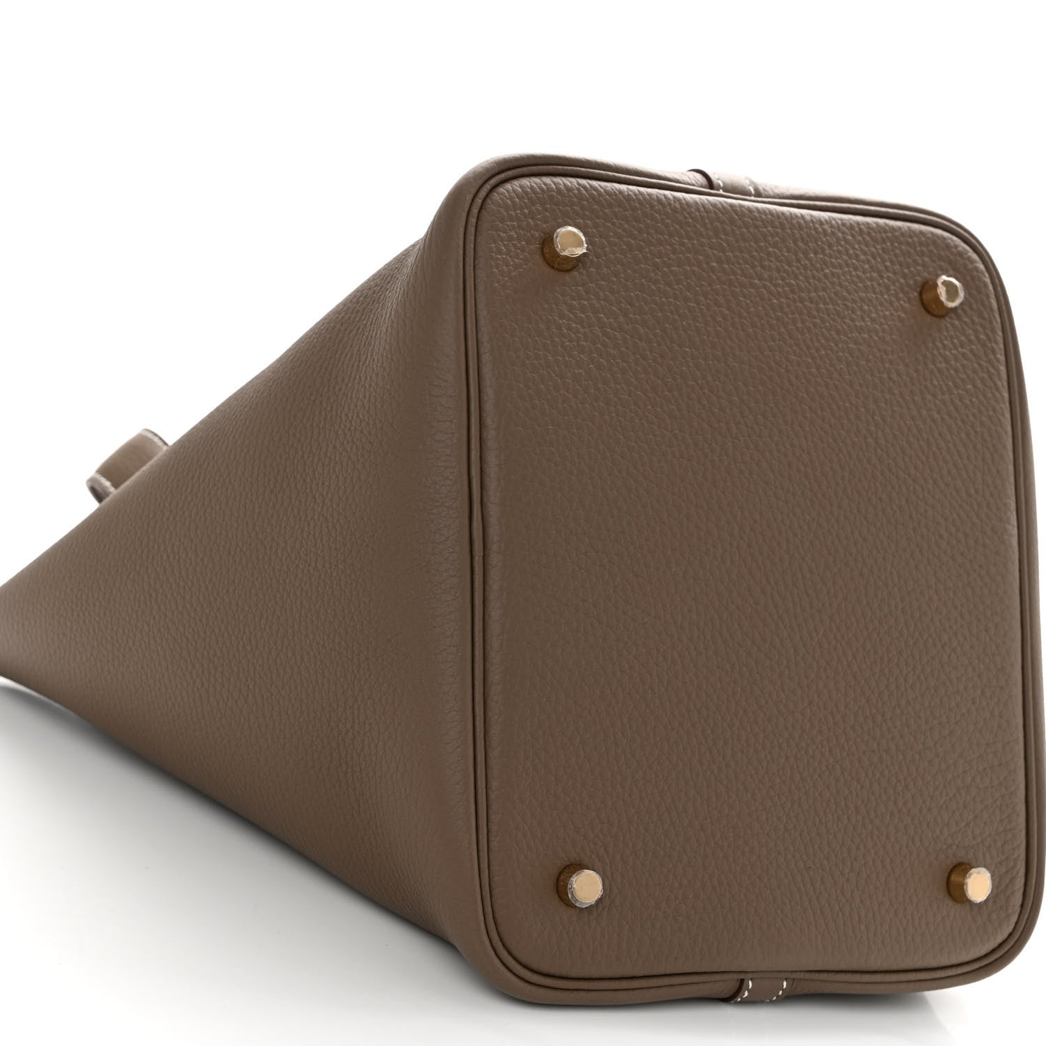 Hermes Taurillon Clemence Picotin Lock 18 PM Etoupe 9 of 10