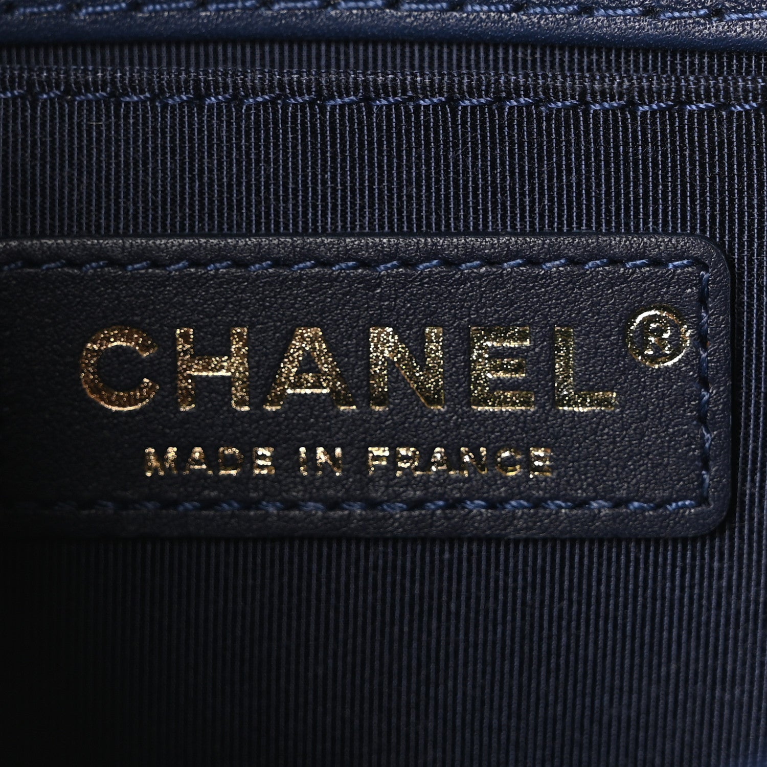 Chanel Calfskin Chevron Quilted Braided Small Boy Flap White Navy 6 of 11