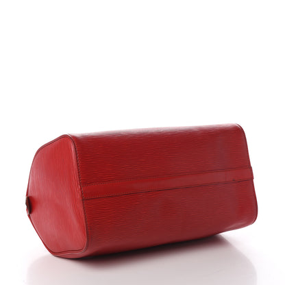 Louis Vuitton Epi Speedy 30 Castillan Red 3 of 20