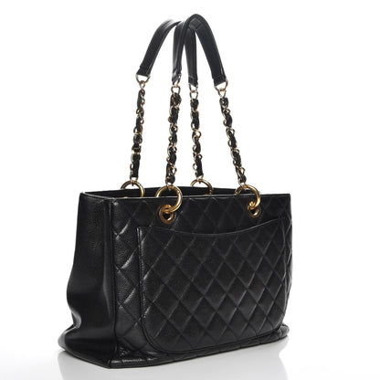 Chanel Caviar Quilted Grand Shopping Tote GST Black 3 of 7