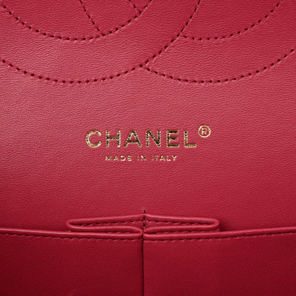 Chanel Caviar Quilted Jumbo Double Flap Dark Pink 9 of 13