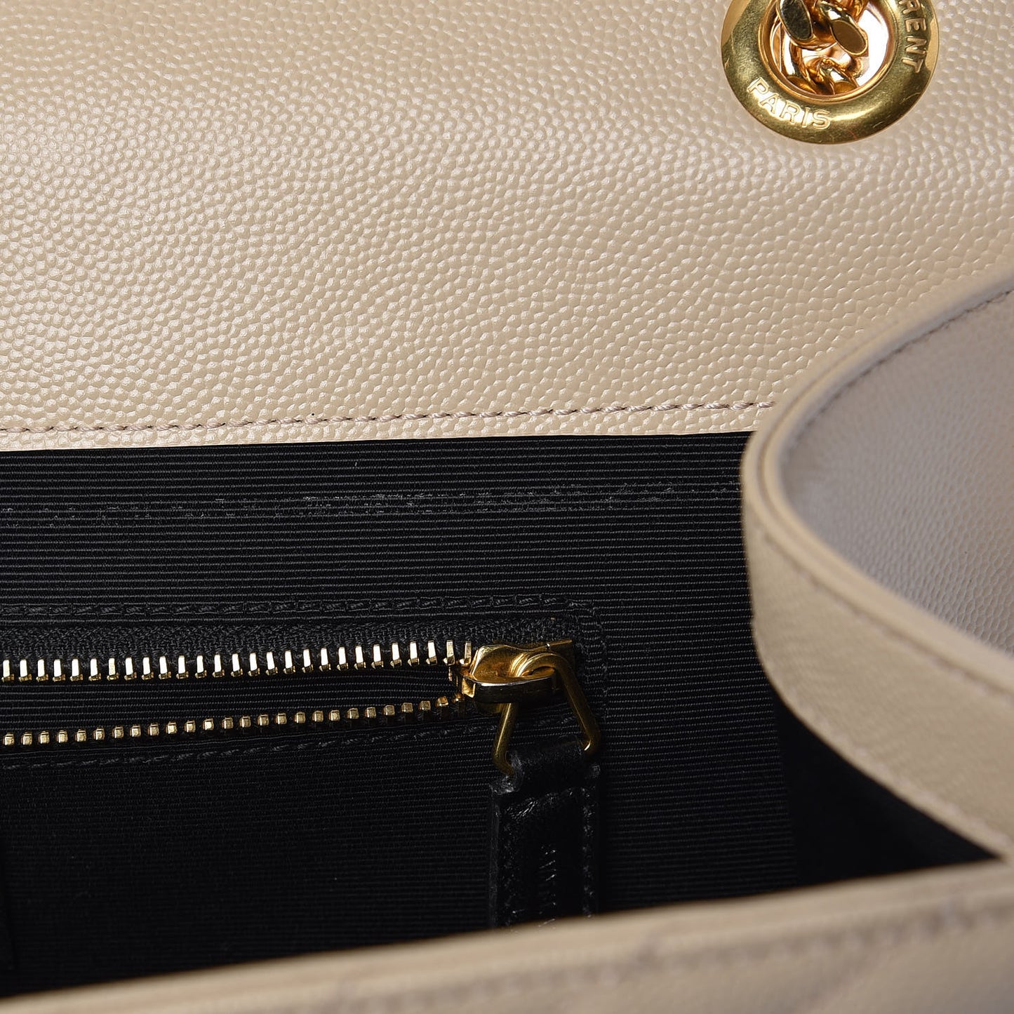 Grain De Poudre Matelasse Chevron Large Monogram Satchel Nude Powder