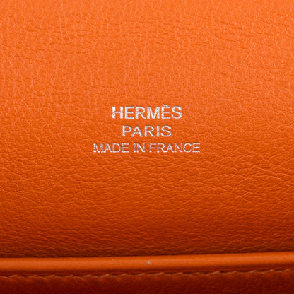 Hermes Swift Kelly Pochette Clutch Orange 15 of 20