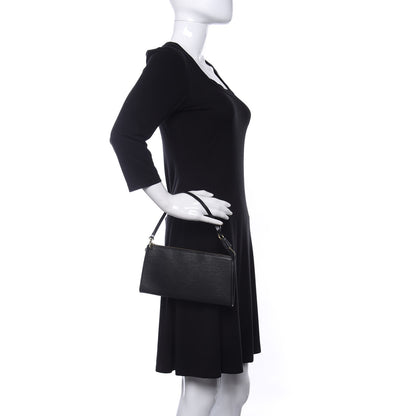 Louis Vuitton Epi Pochette Accessories 24 Black 2 of 12