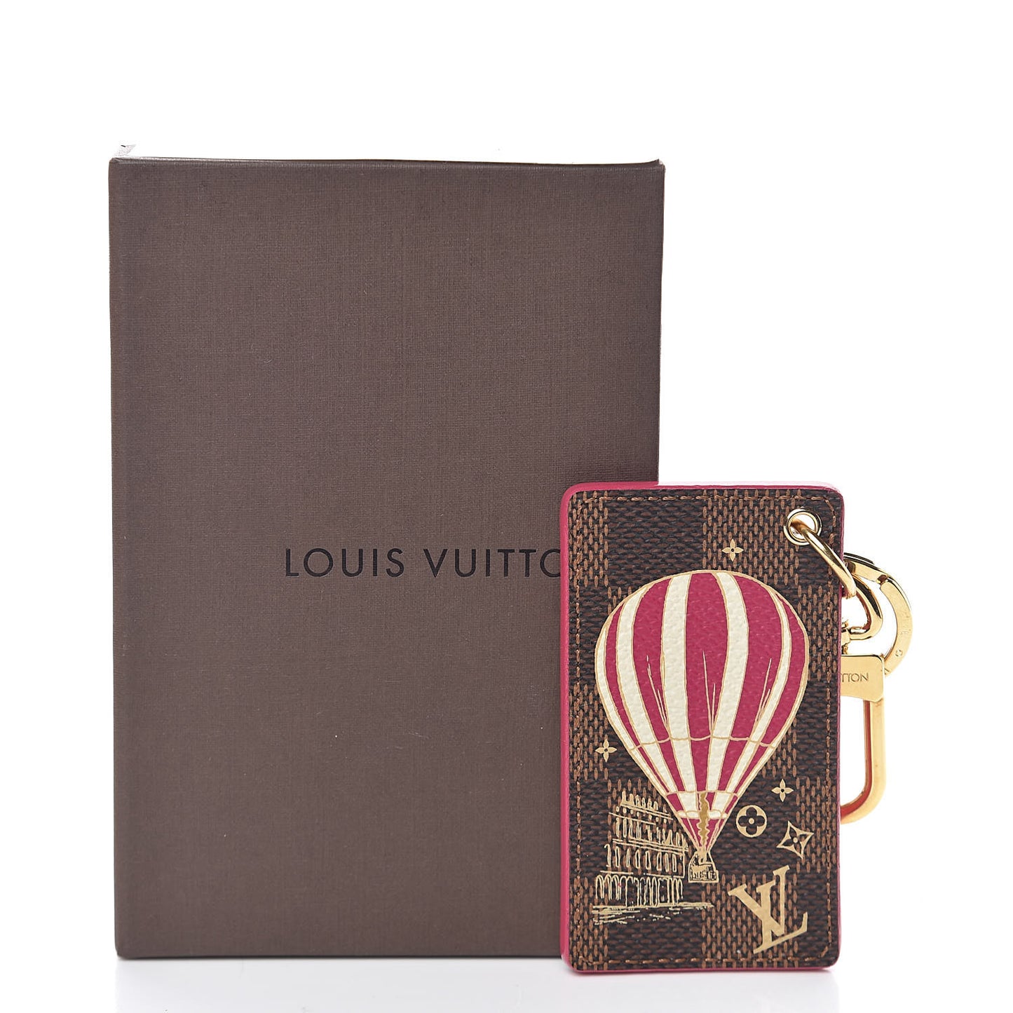 Damier Ebene Illustre Air Balloon Bag Charm Grenade