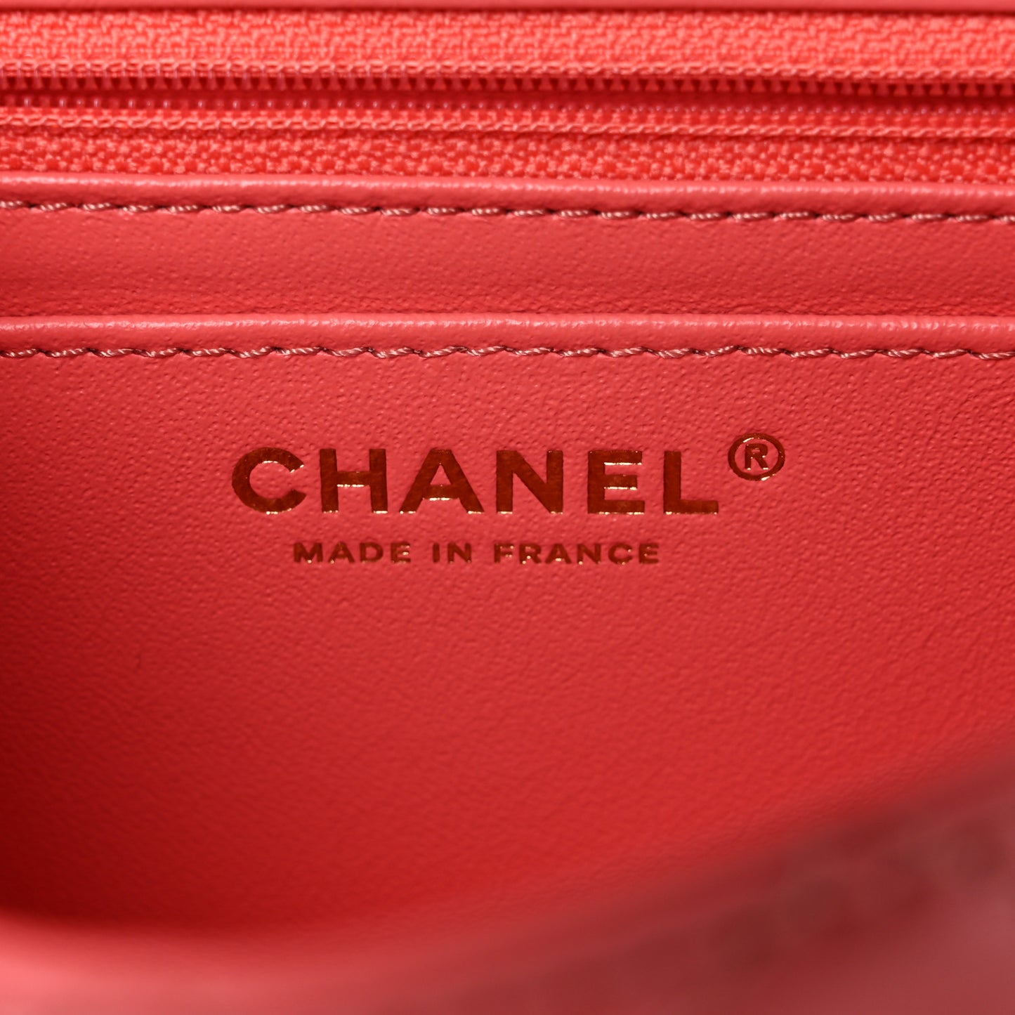 Aged Calfskin Quilted 2.55 Reissue Mini Flap Coral