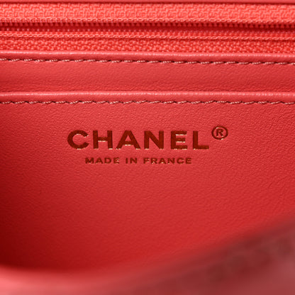 Chanel Aged Calfskin Quilted 2.55 Reissue Mini Flap Coral 6 of 12