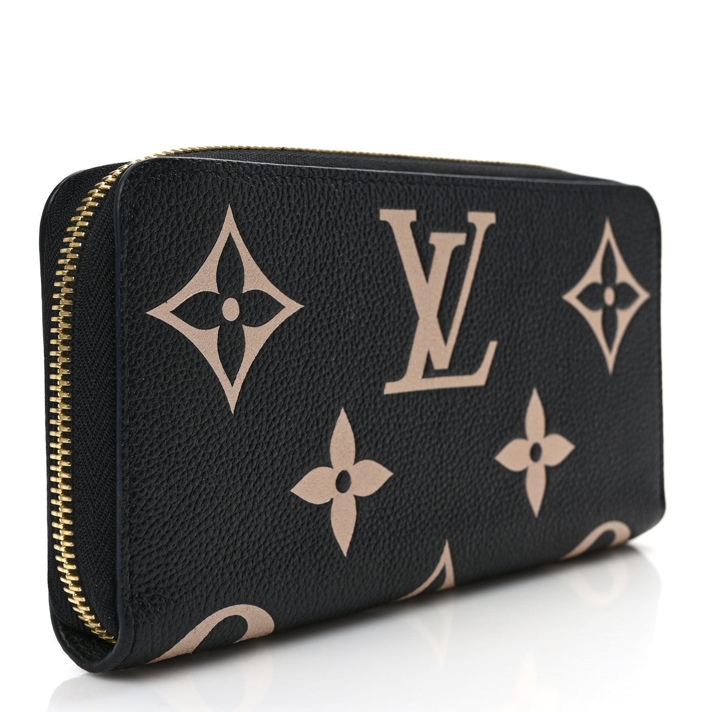 Empreinte Monogram Giant Zippy Wallet Black Beige