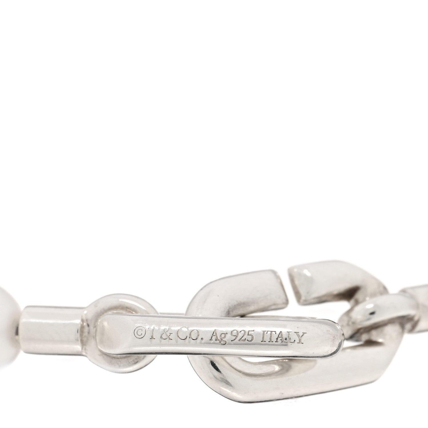 Tiffany Sterling Silver Pearl 5-6mm HardWear Bracelet 3 of 3