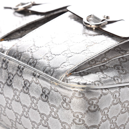 Gucci Metallic Guccissima Pocket Hobo Silver 14 of 14
