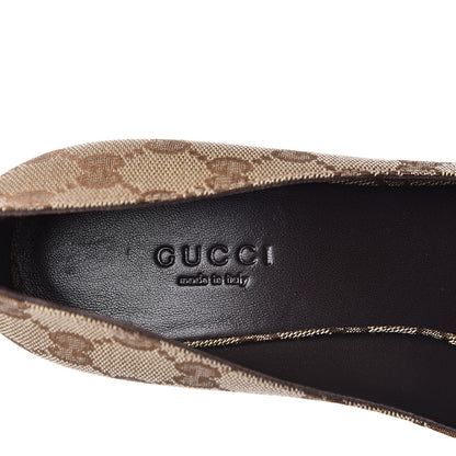 Gucci Monogram Bow Sandals 36.5 Brown 7 of 9