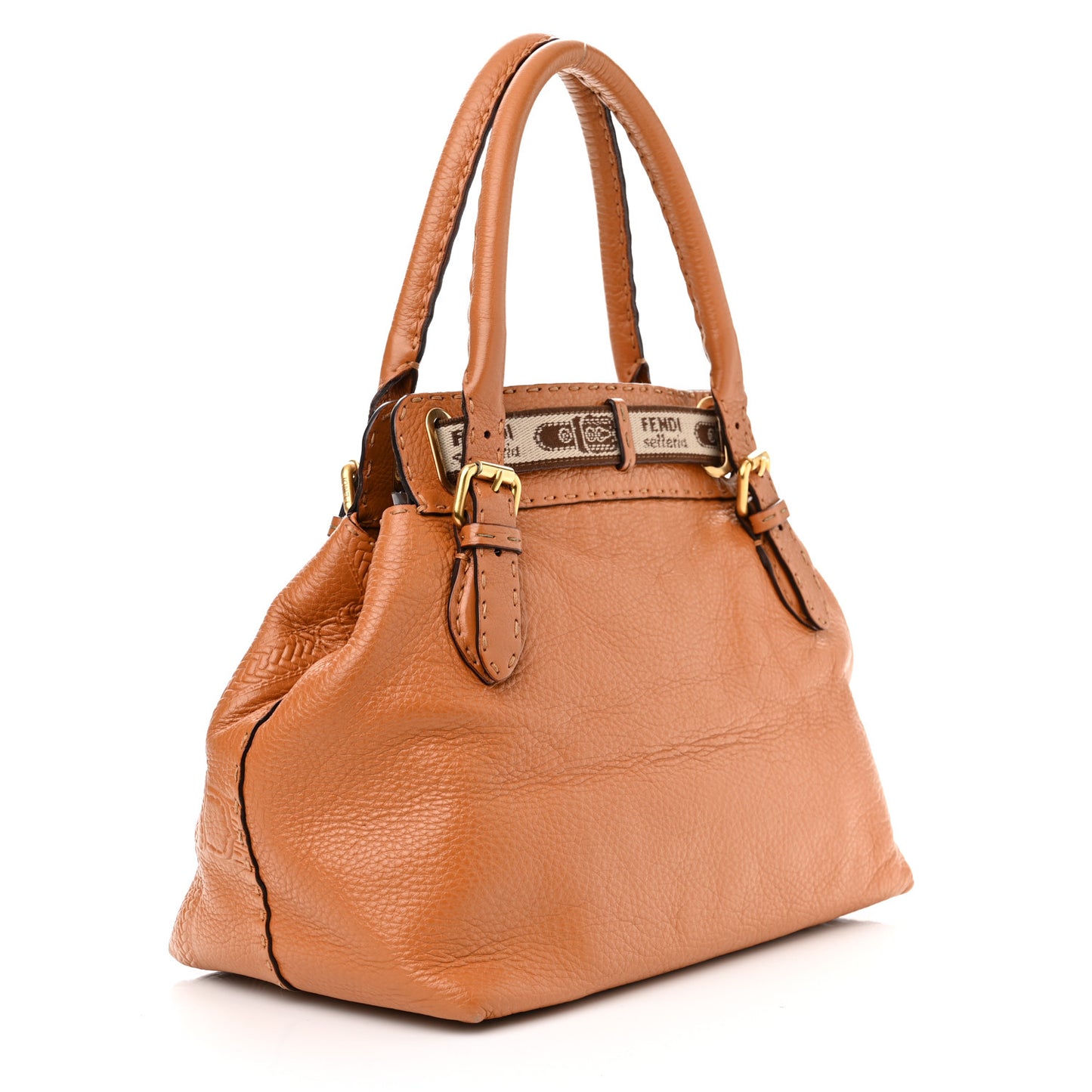 Cuoio Romano Selleria Small Villa Borghese Tote Meile Beige