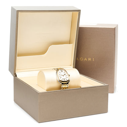 Bulgari Stainless Steel 18K Yellow Gold 33mm Serpenti Seduttori Quartz Watch 5 of 5