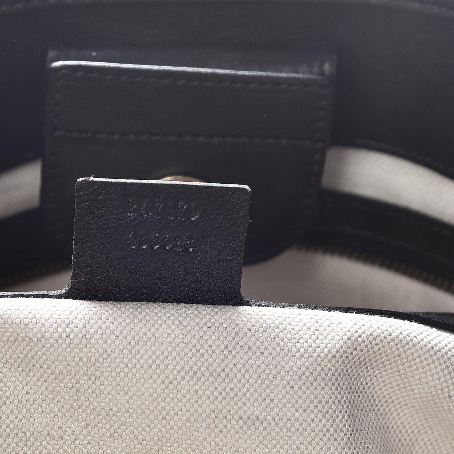 Calfskin Large GG Running Tote Black