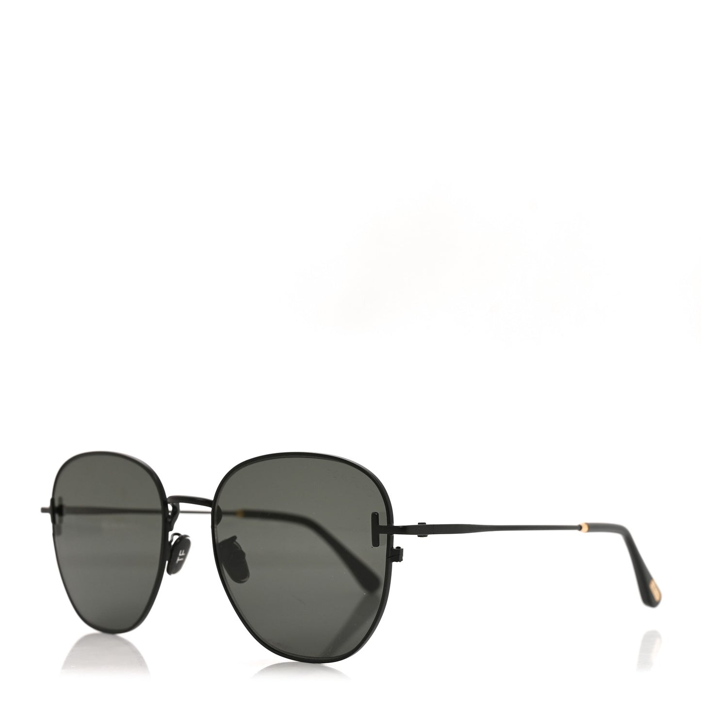 Metal Round Sunglasses TF976-K Black