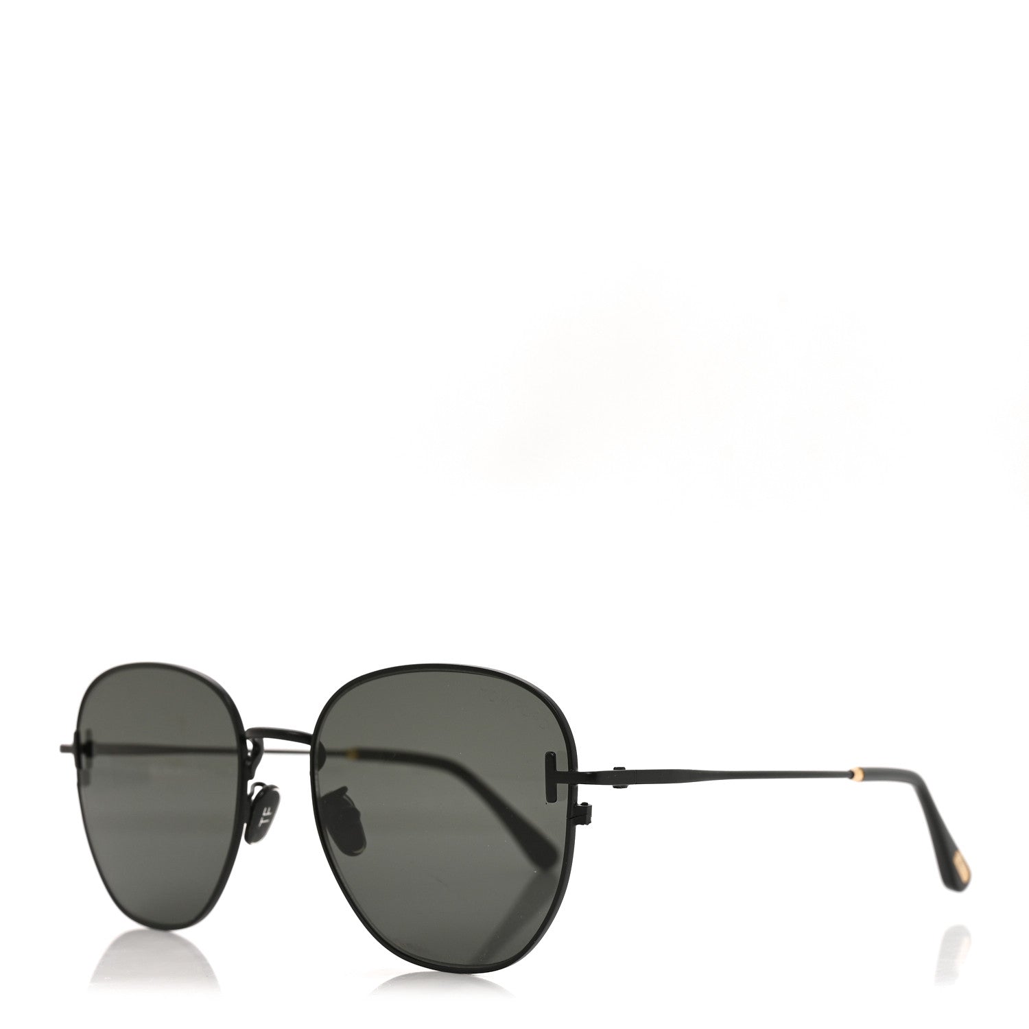 Tom Ford Metal Round Sunglasses TF976-K Black 1 of 5