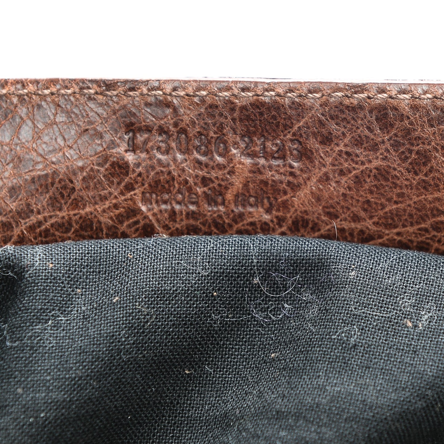 Agneau Classic Hardware Brief Charbon Sienna