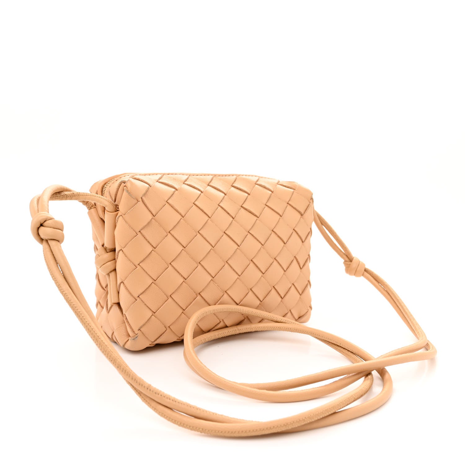 Bottega Veneta Nappa Intrecciato Mini Loop Camera Bag Almond 3 of 11