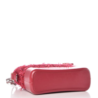 Chanel Tweed Calfskin Medium Gabrielle Hobo Pink 4 of 7