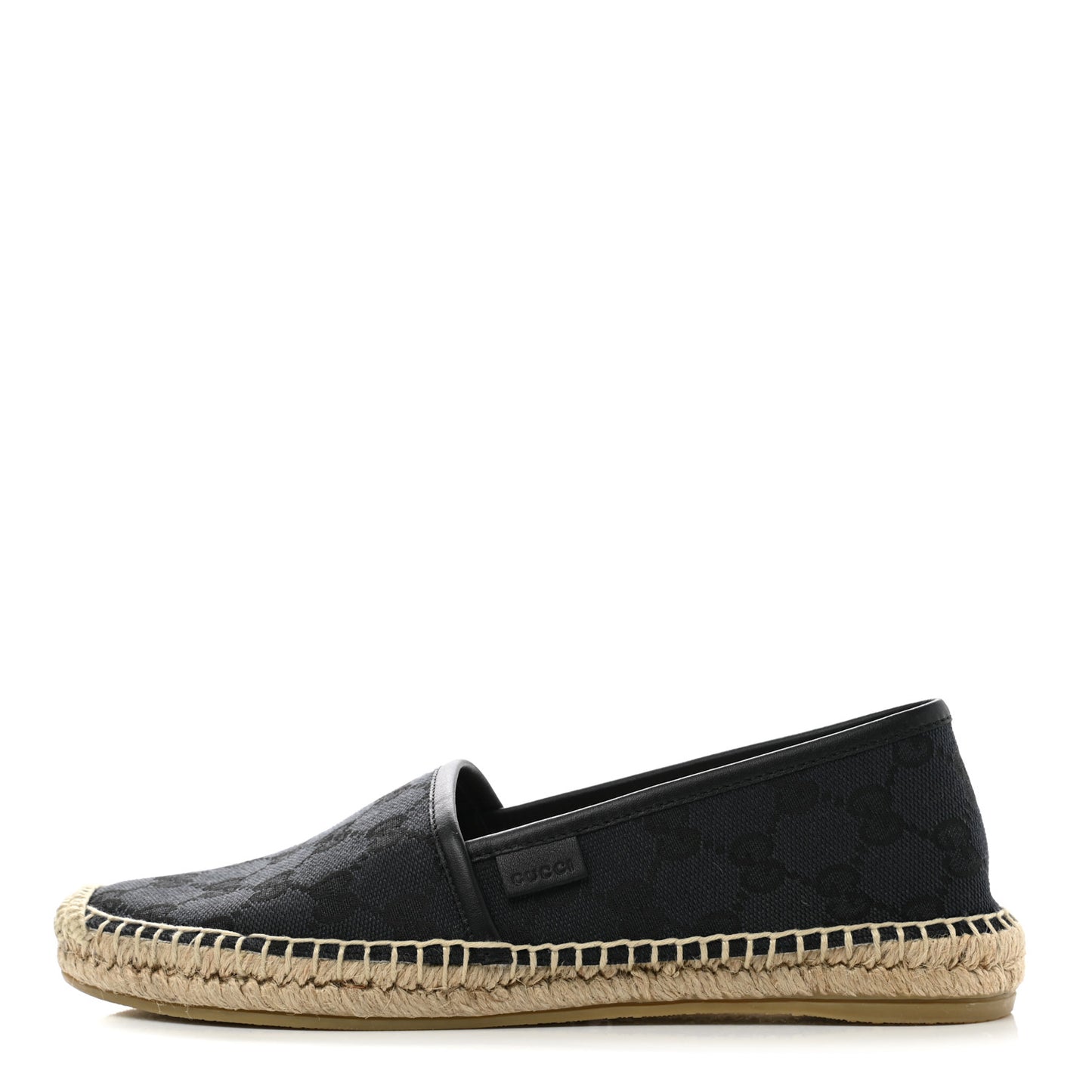 Monogram Espadrilles 36 Black