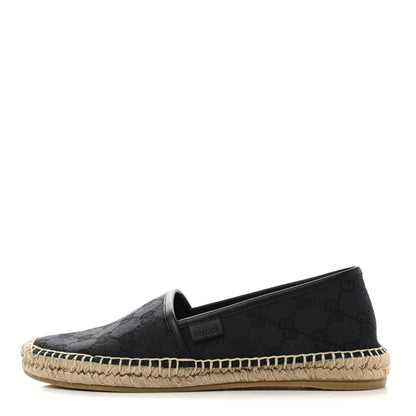 Gucci Monogram Espadrilles 36 Black 1 of 9